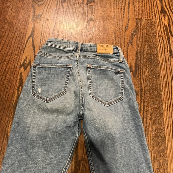 Hollister boyfriend high-rise ripped jeans sz 00 w 23 - Picture 6 of 8